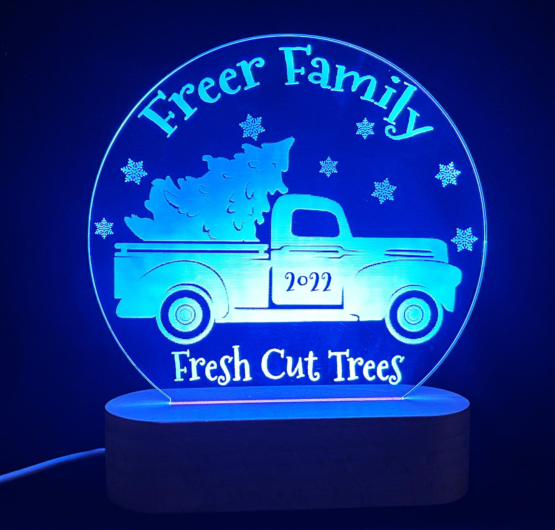 Christmas Tree Truck Light Decoration - 7 Colours.