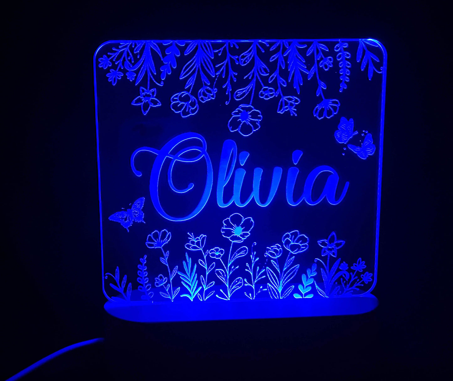 Flower Design Night Light - 7 Colours.