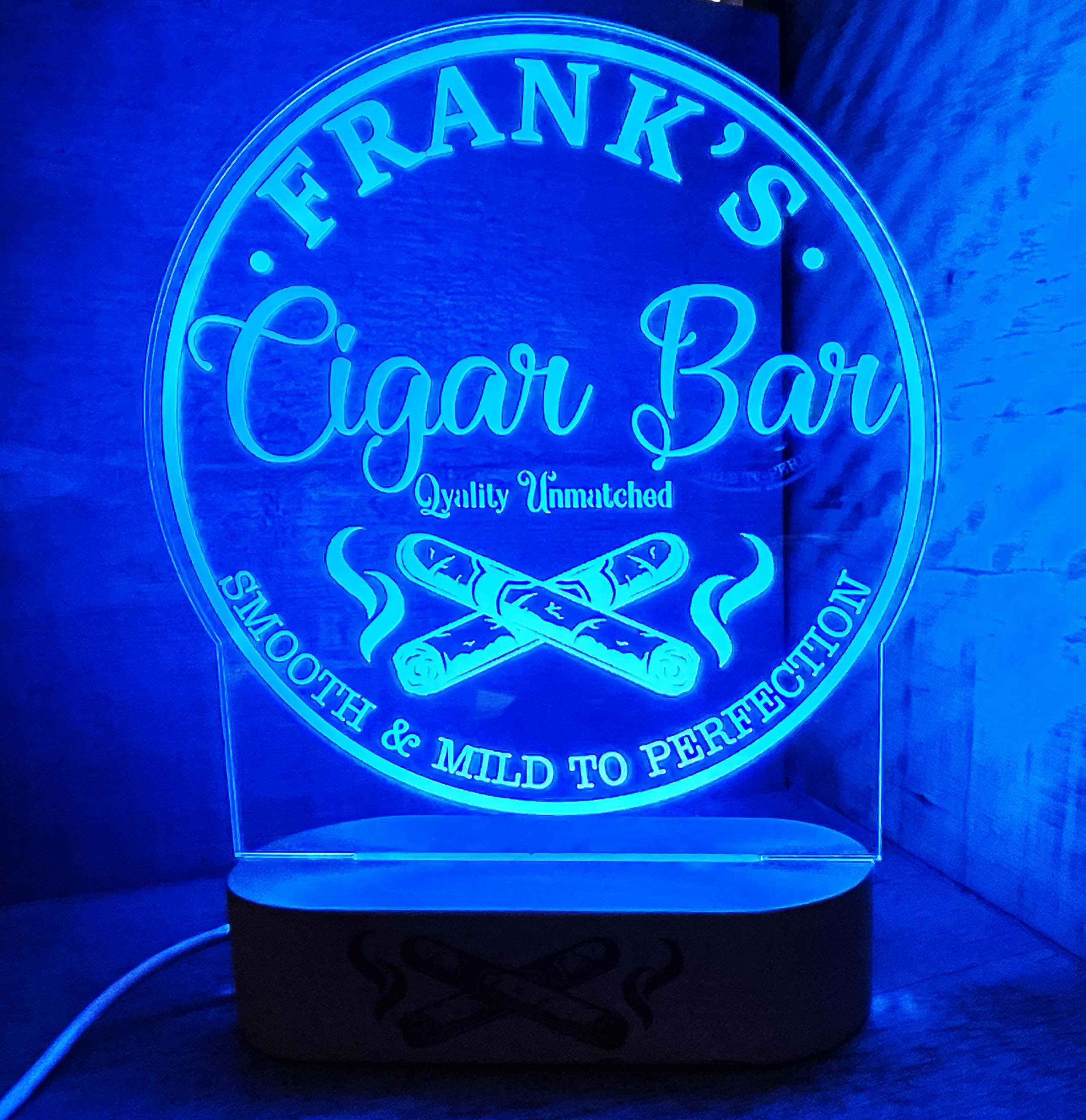 Cigar Bar Light Sign - 7 colours.