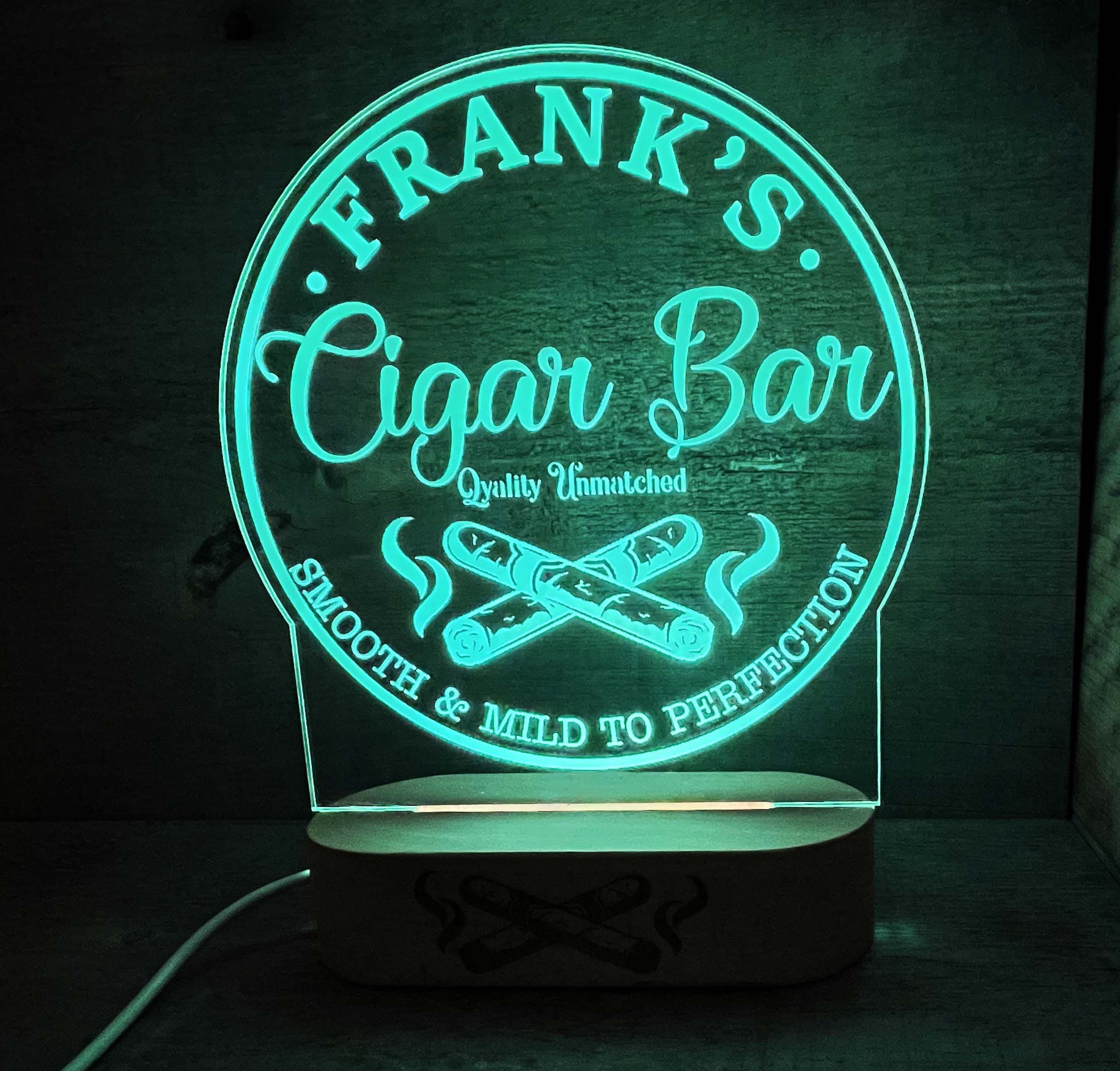 Cigar Bar Light Sign - 7 colours.
