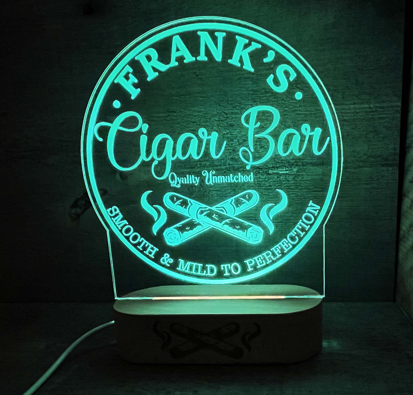 Cigar Bar Light Sign - 7 colours.