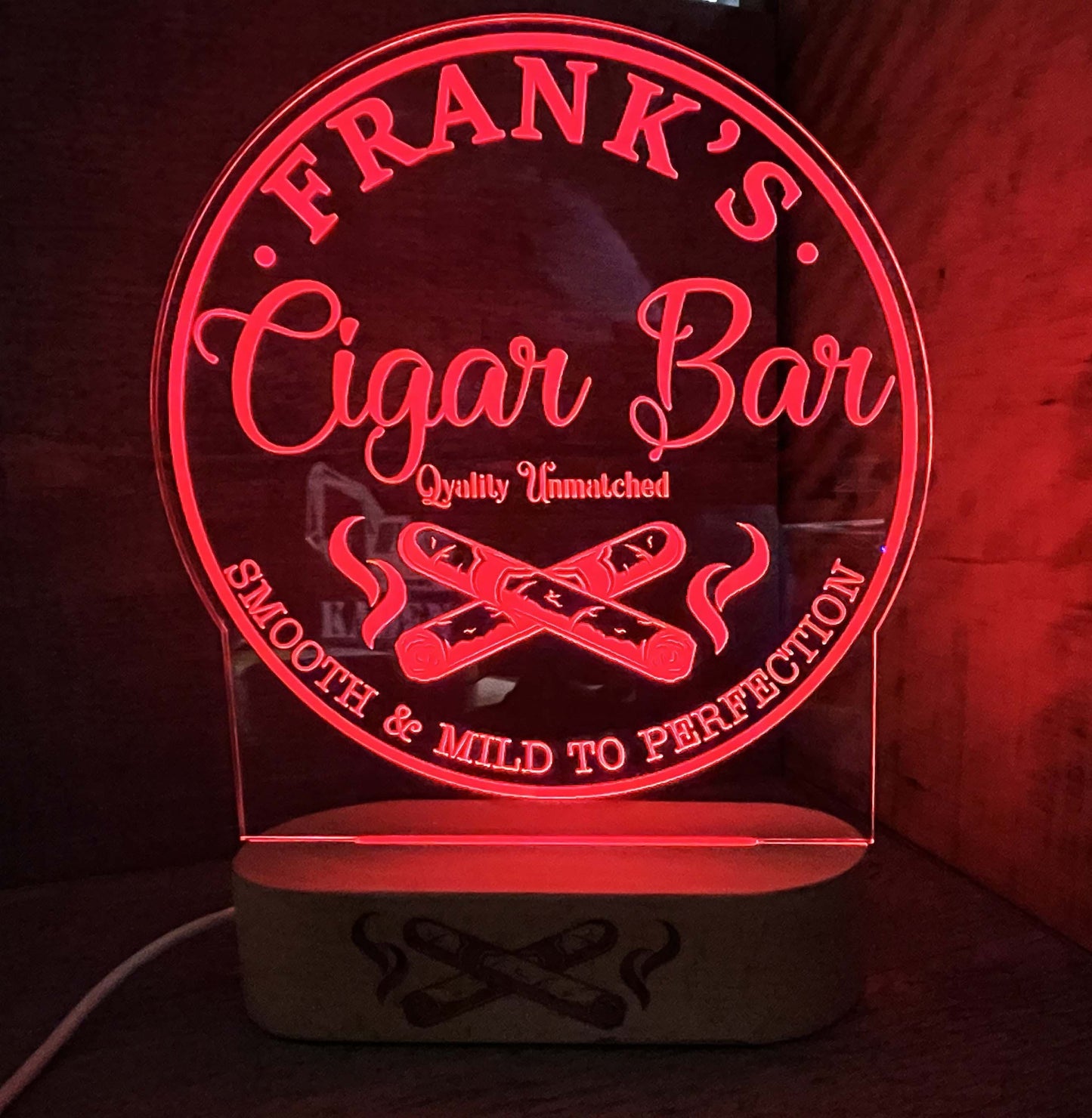 Cigar Bar Light Sign - 7 colours.