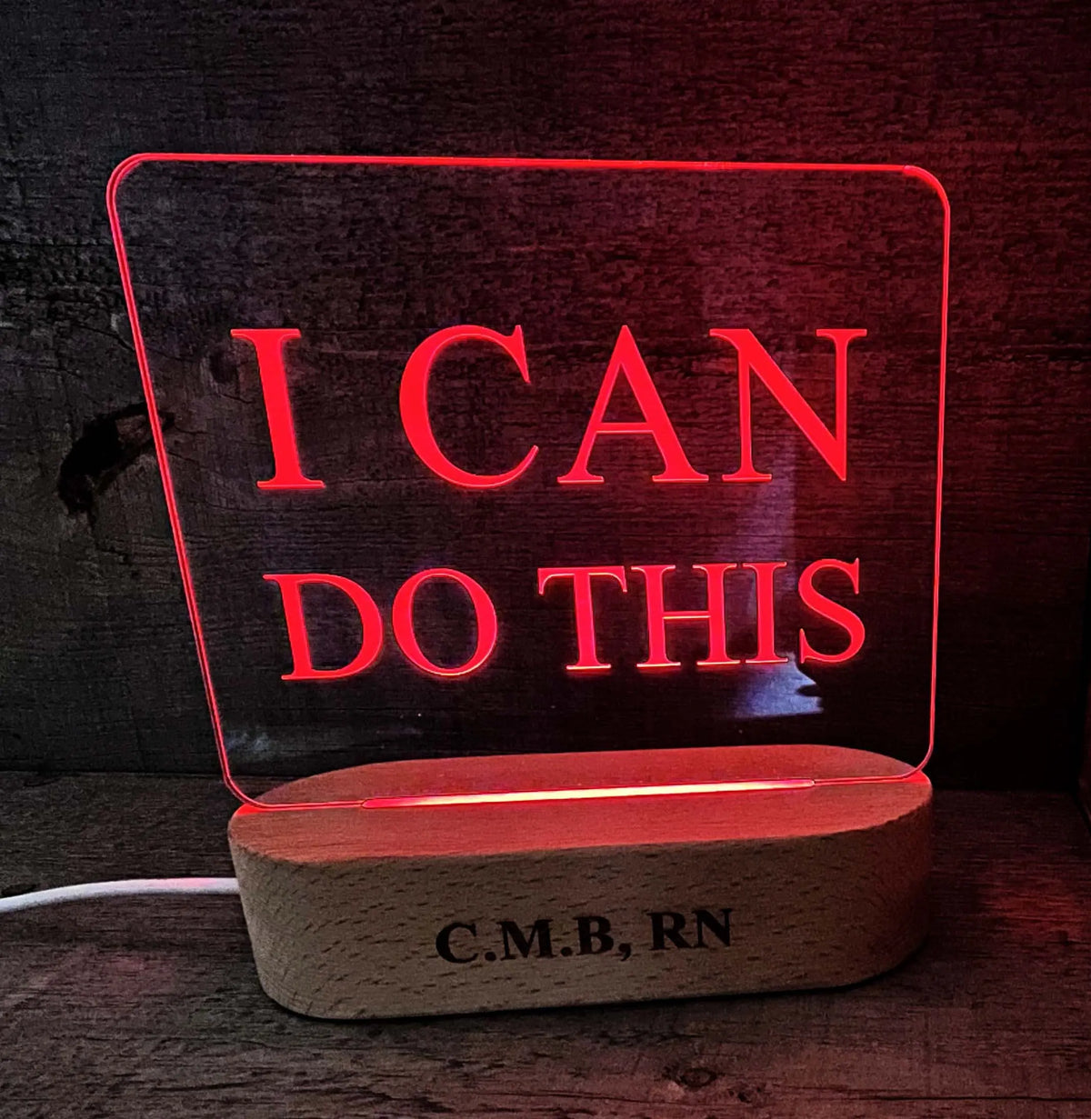 Custom Logo, Text and/or Graphic LED Light Sign - 7 Colours - Memories Made Custom