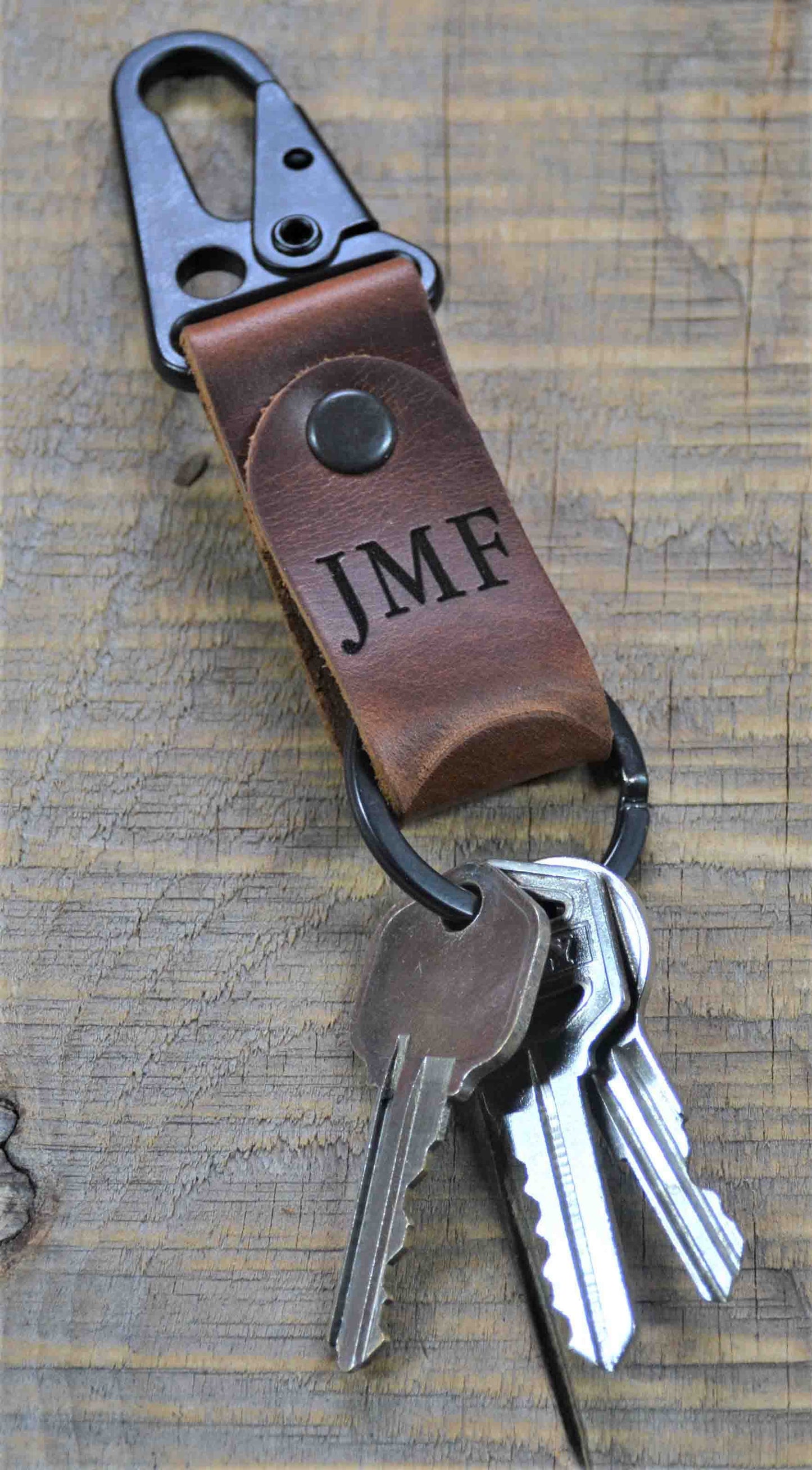 Leather Keychain Custom Engraved.