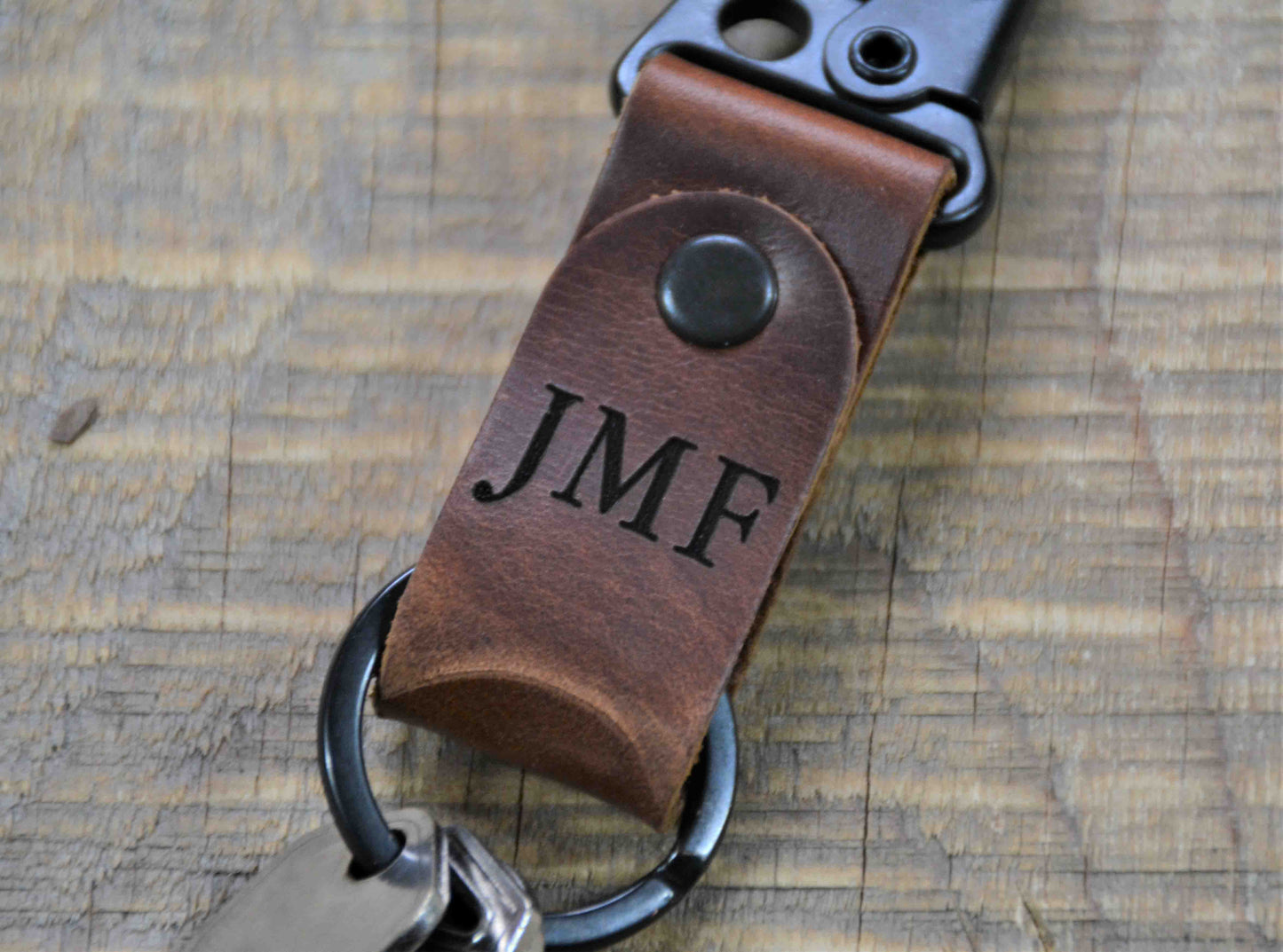 Leather Keychain Custom Engraved.