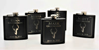 Custom Engraved Flask Deer Design 11.