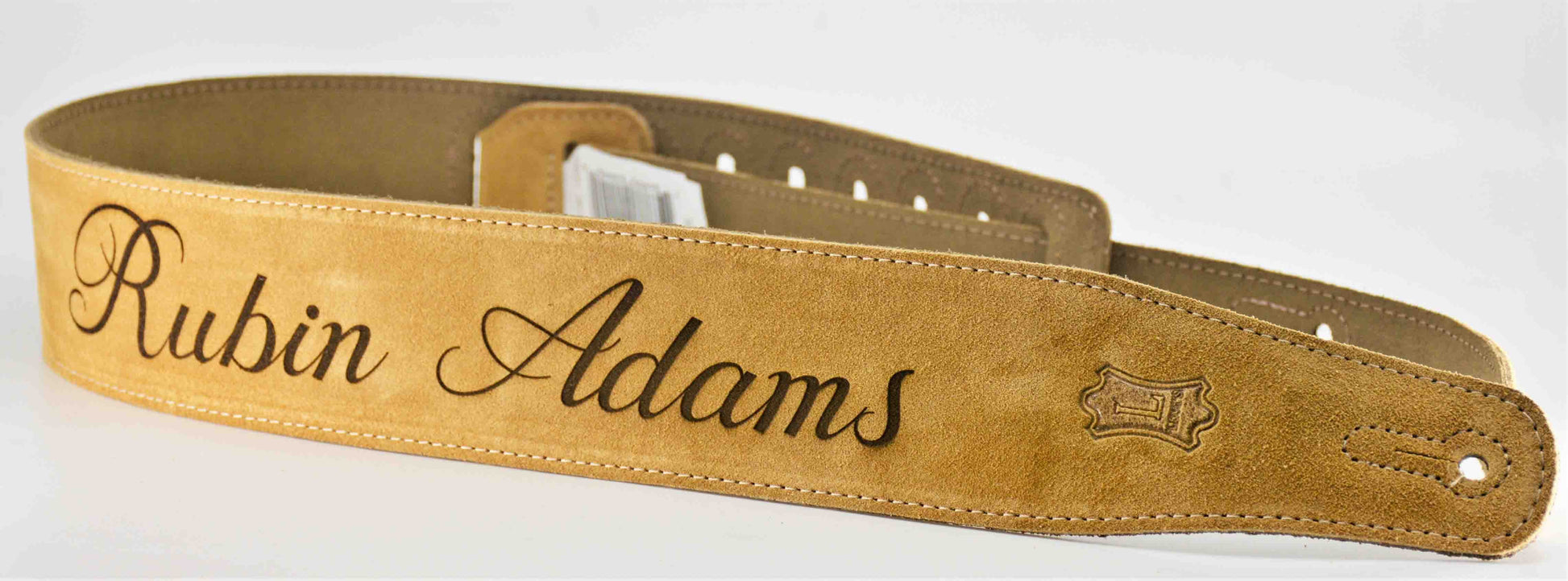 Suede Leather Guitar Straps Tan Colour.