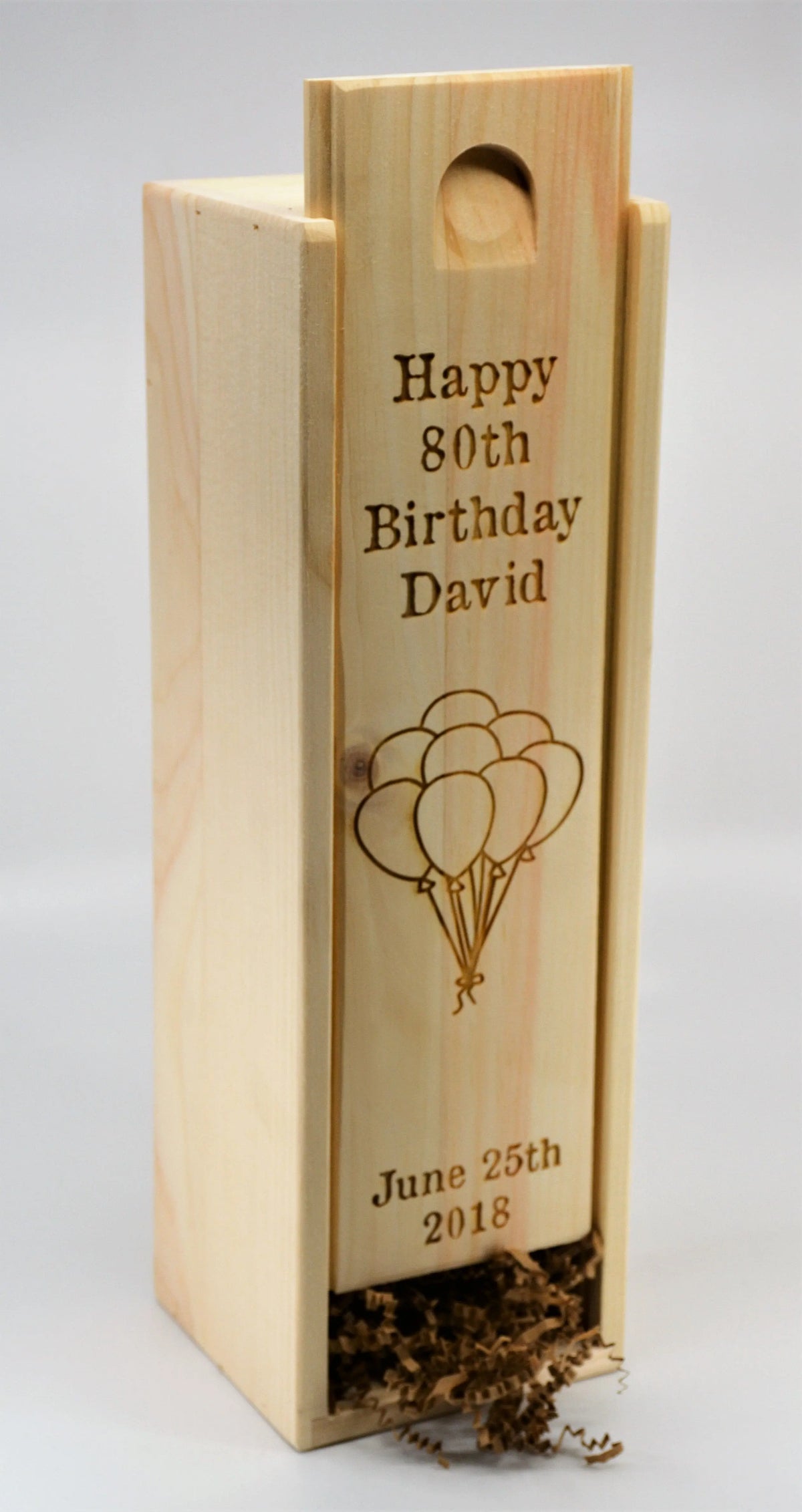 Custom Design Engraved Pine Wine Boxes.