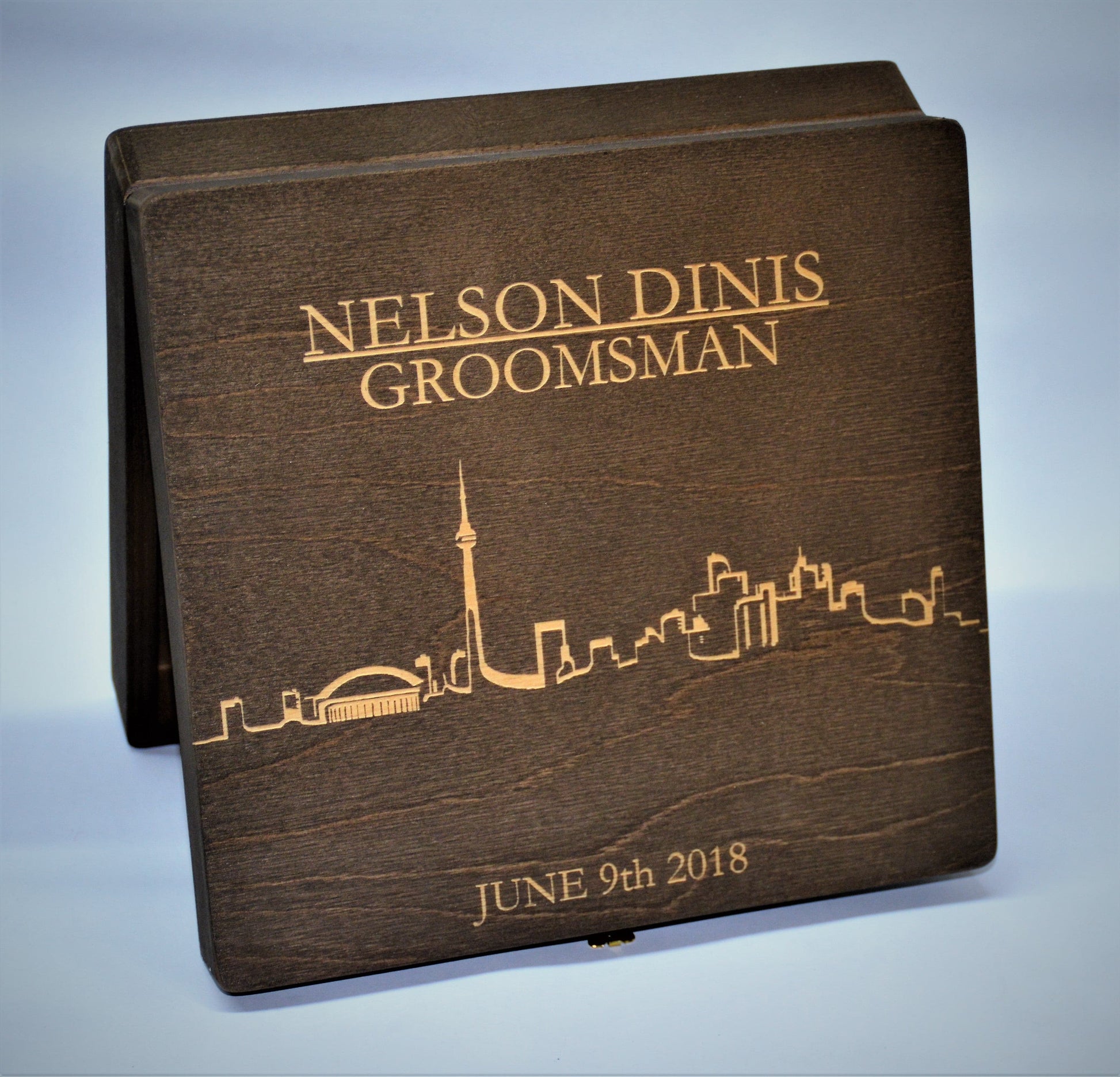 Groomsman Wooden Gift Boxes - Design 17.