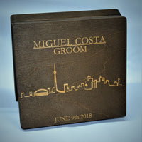 Groomsman Wooden Gift Boxes - Design 17.