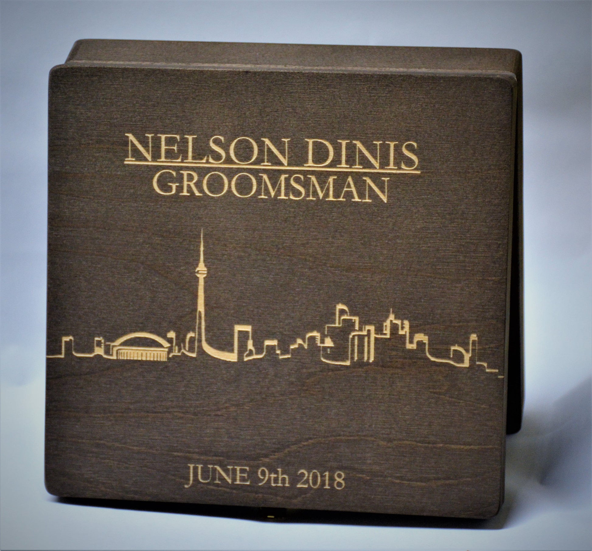 Groomsman Wooden Gift Boxes - Design 17.