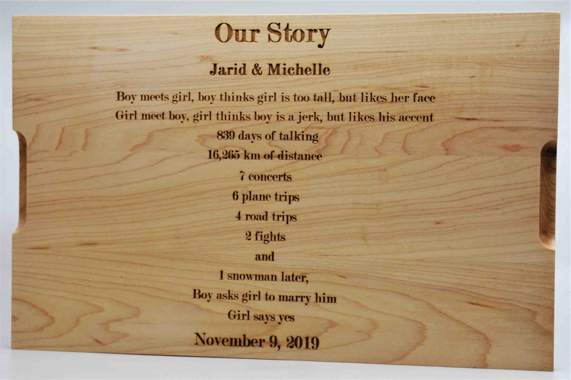 Custom Solid Maple Cutting Board - Your Design.