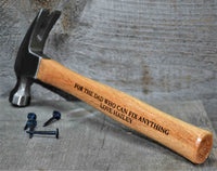 Claw Hammer - Custom Engraved.