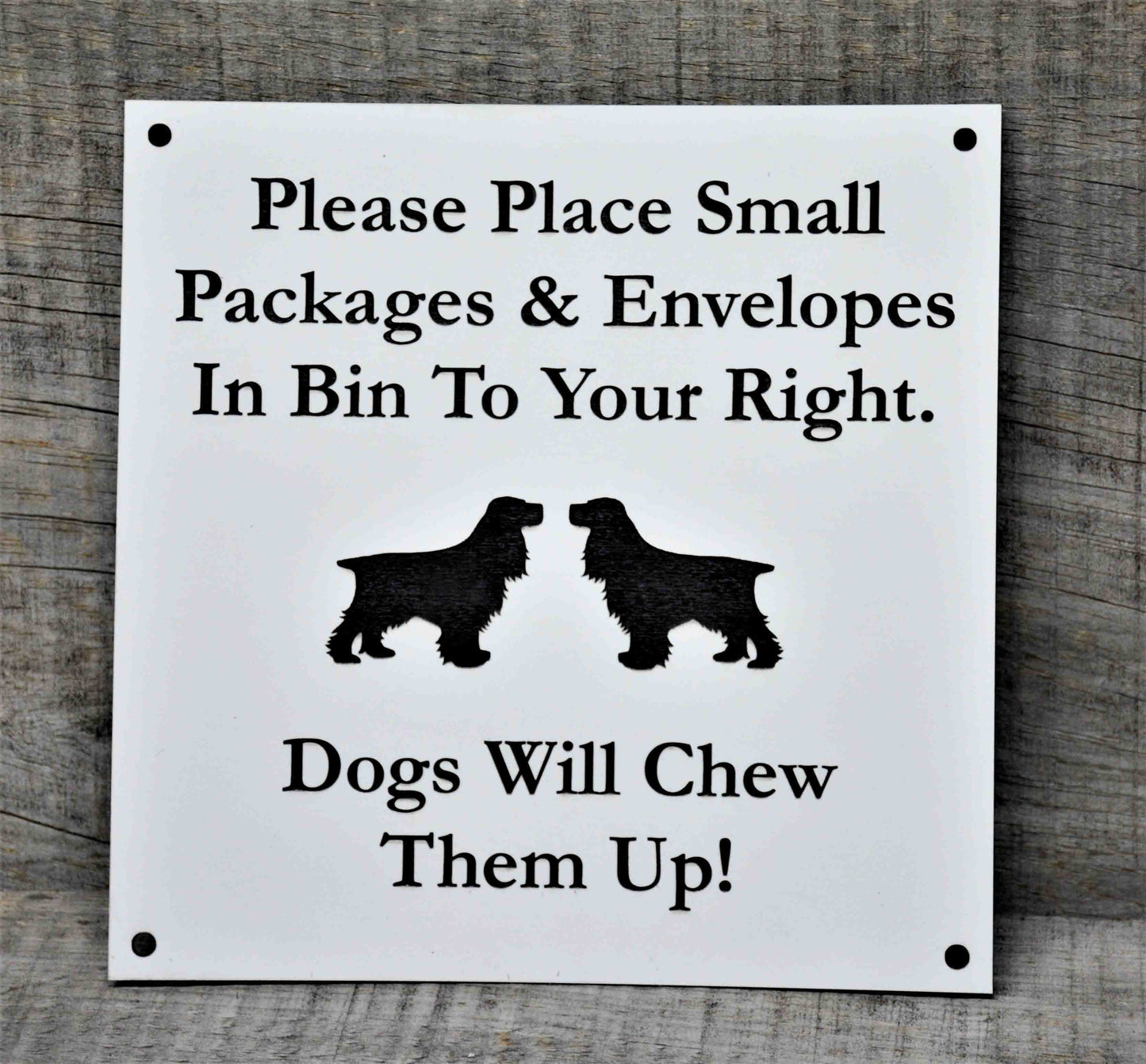 Custom Plastic Sign.