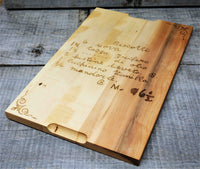Maple Wood Cutting Board Family Recipe.