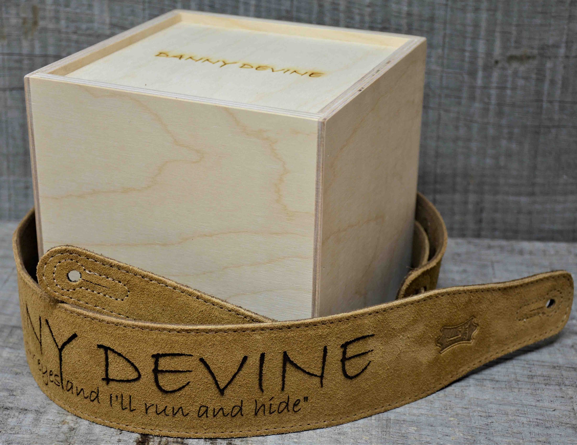 Suede Leather Guitar Straps Tan Colour.