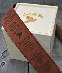 Suede Leather Guitar Straps Rust Colour.