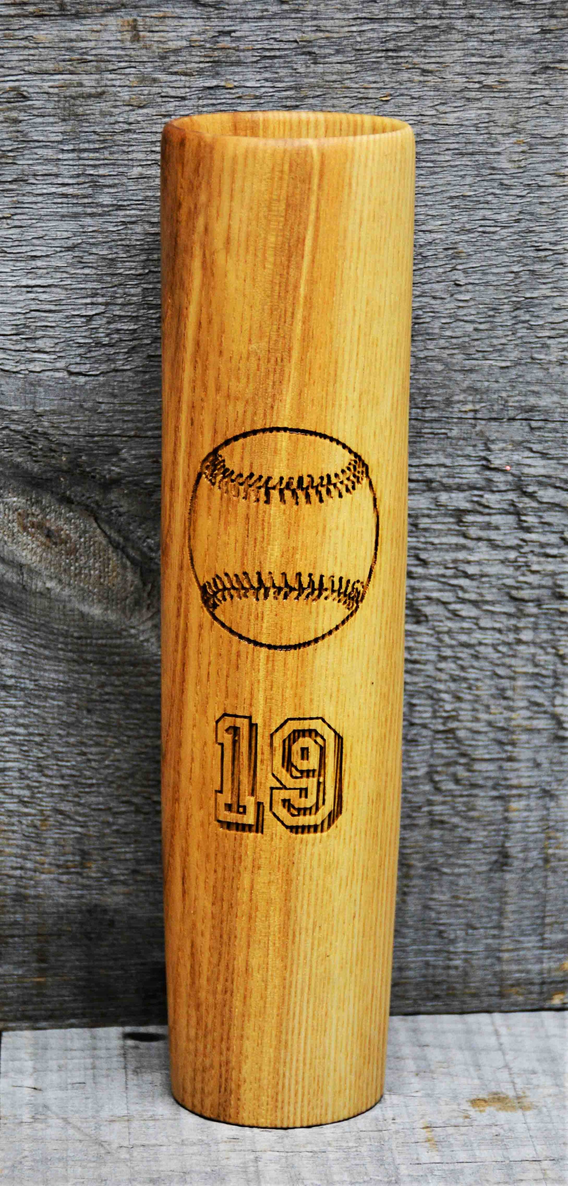 Baseball Bat Mugs - Custom Engraved 12oz.