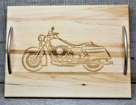 Solid Maple Wood Serving Trays - Custom Engraved - Design 8.