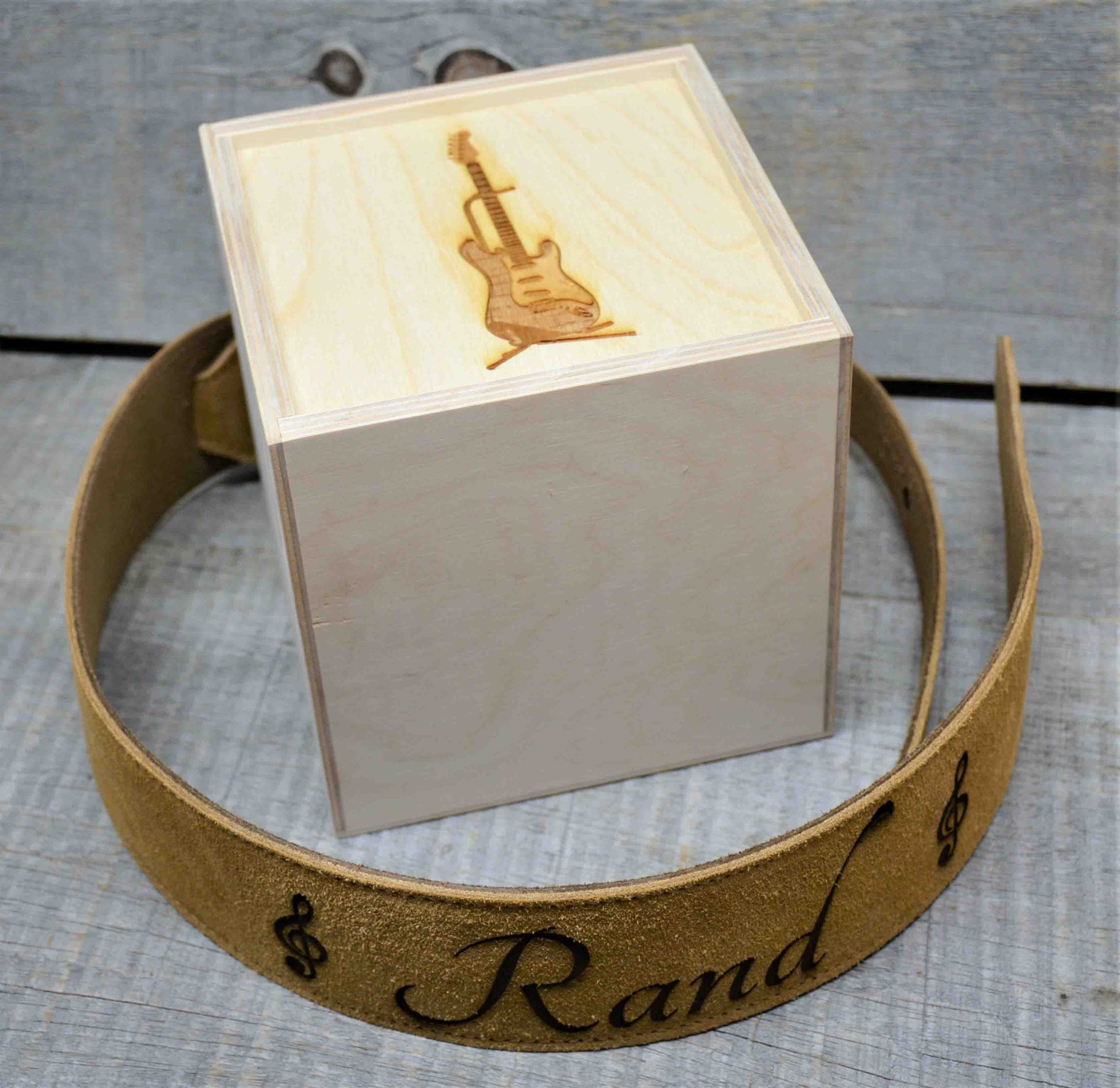 Suede Leather Guitar Straps Tan Colour.