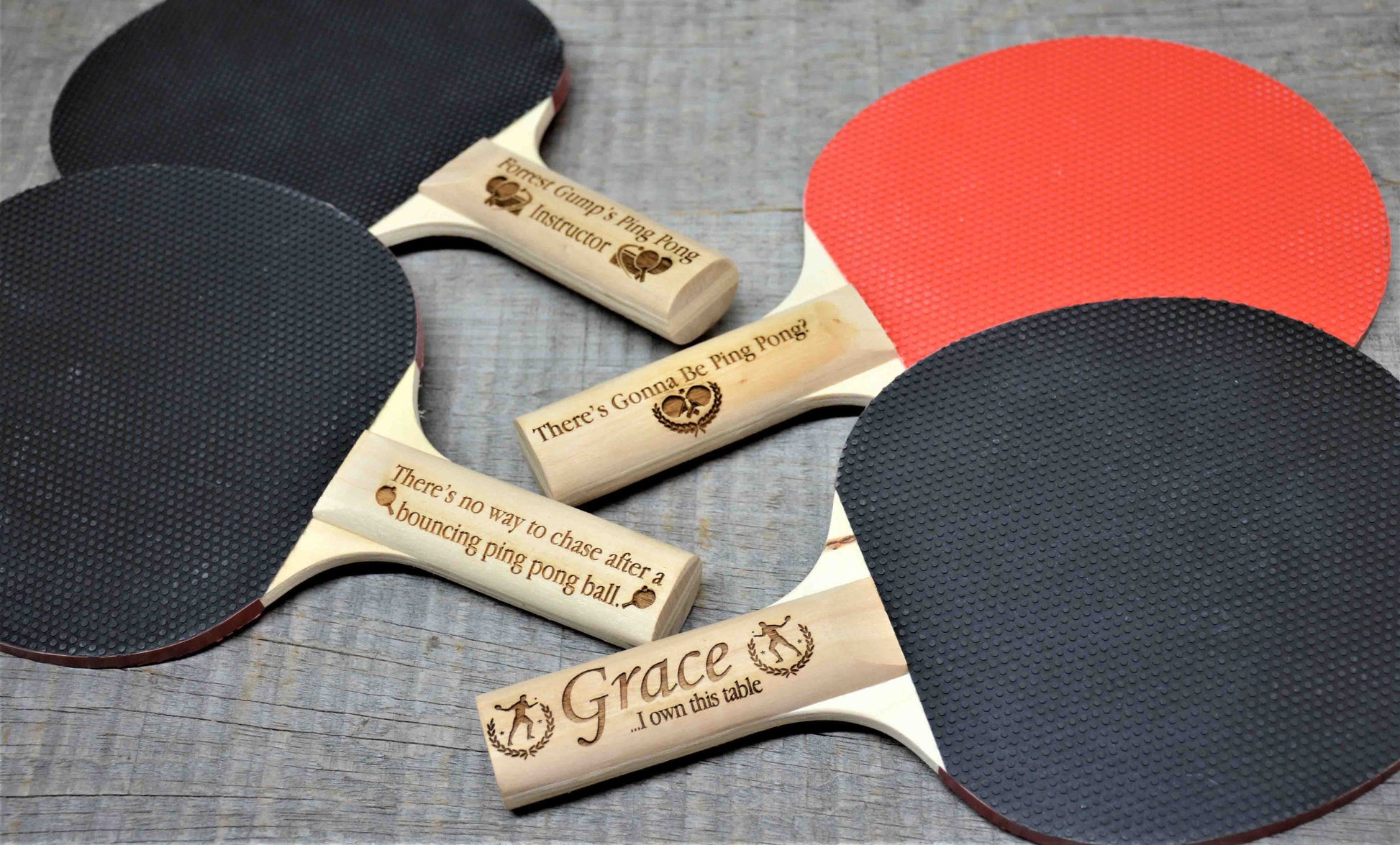 Custom Ping Pong Paddles.