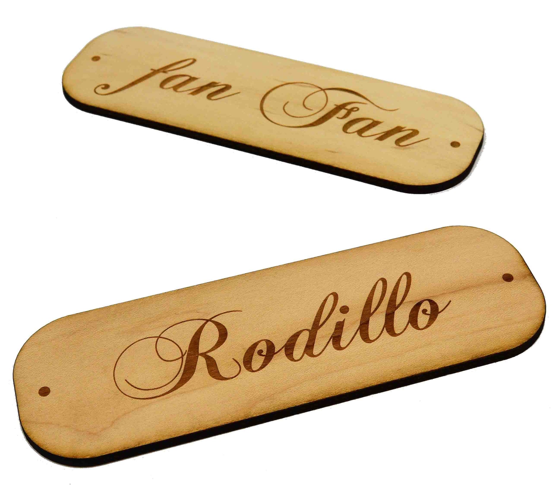 Laser Cut And Engraved Wooden Signs/Nameplates.