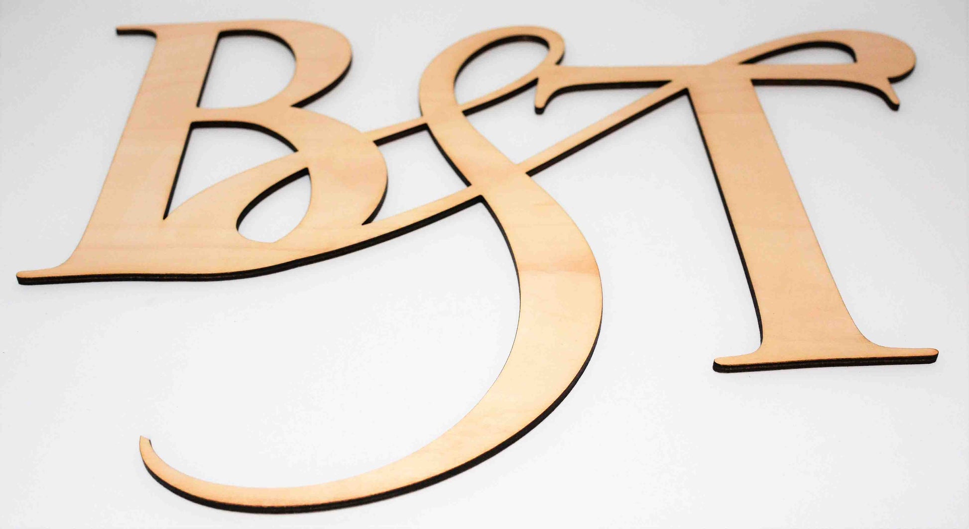 Wooden Initials Cutout.