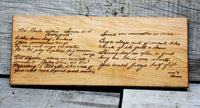 Family Recipe Engraved Serving Board.