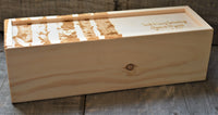 Custom Pine Wine Boxes - Birch Tree Design 17.