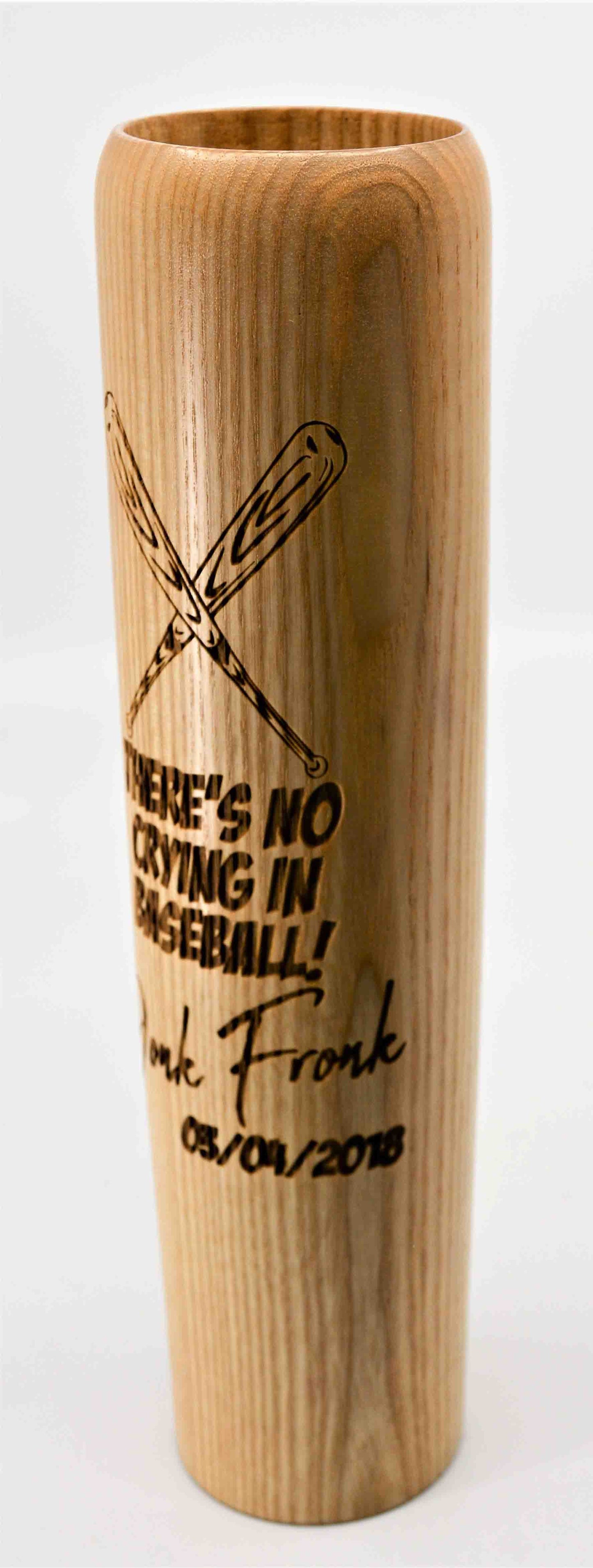 Baseball Bat Mugs - Custom Engraved 12oz.