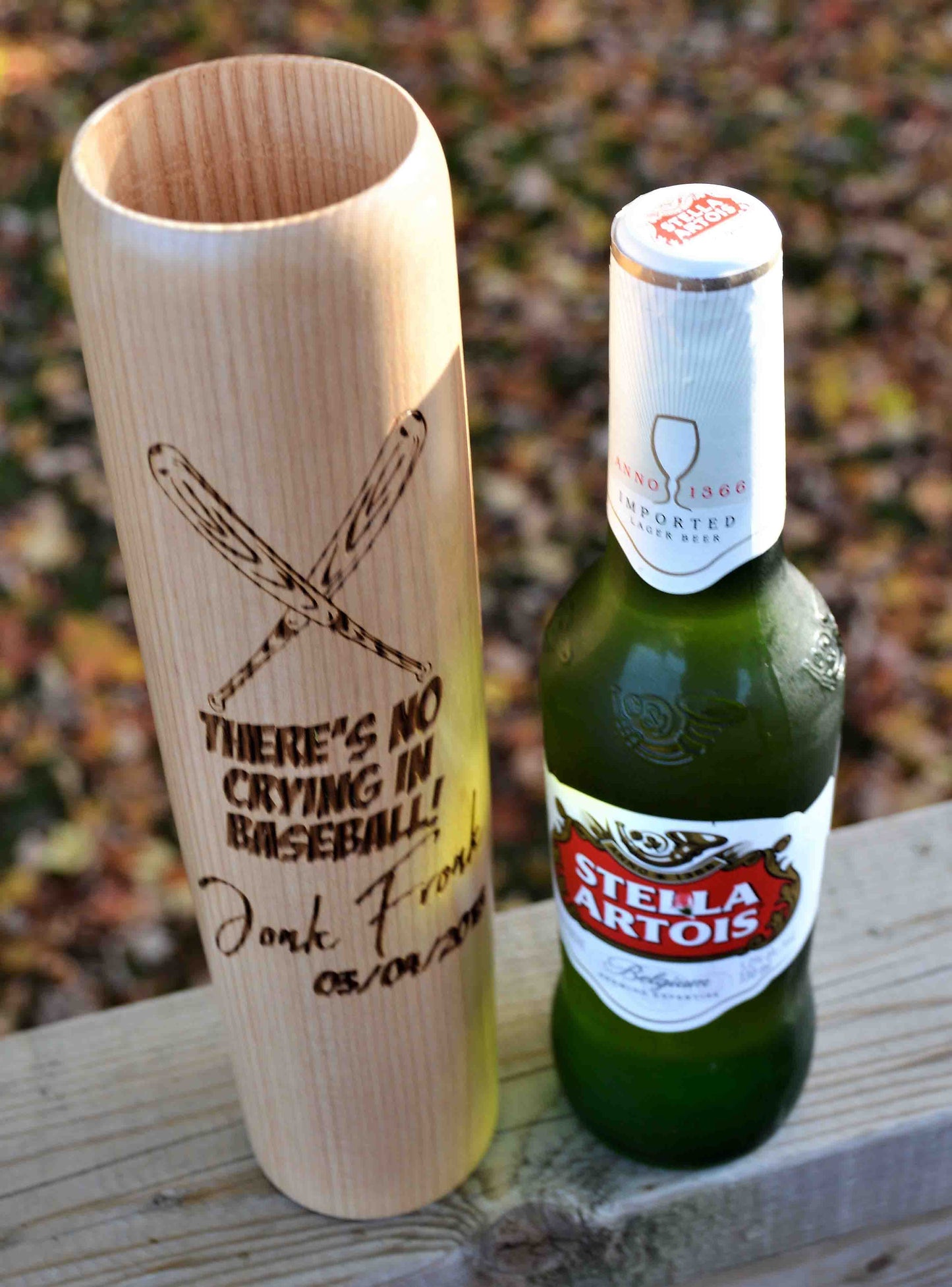 Baseball Bat Mugs - Custom Engraved 12oz.