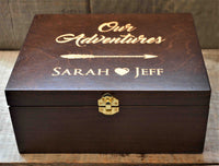 Premium Wooden Gift Box Hinged Lid With Clasp.