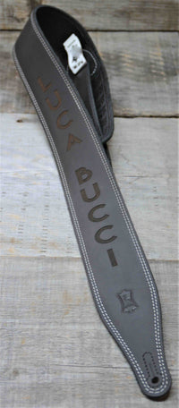 Double Stitch Butter Leather Guitar Straps.