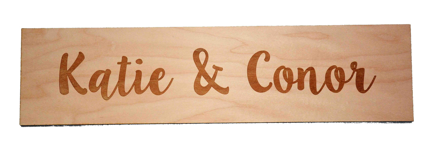 Laser Cut And Engraved Wooden Signs/Nameplates.