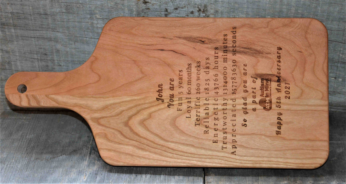 Solid Wood Cheese Board - Your Custom Design.