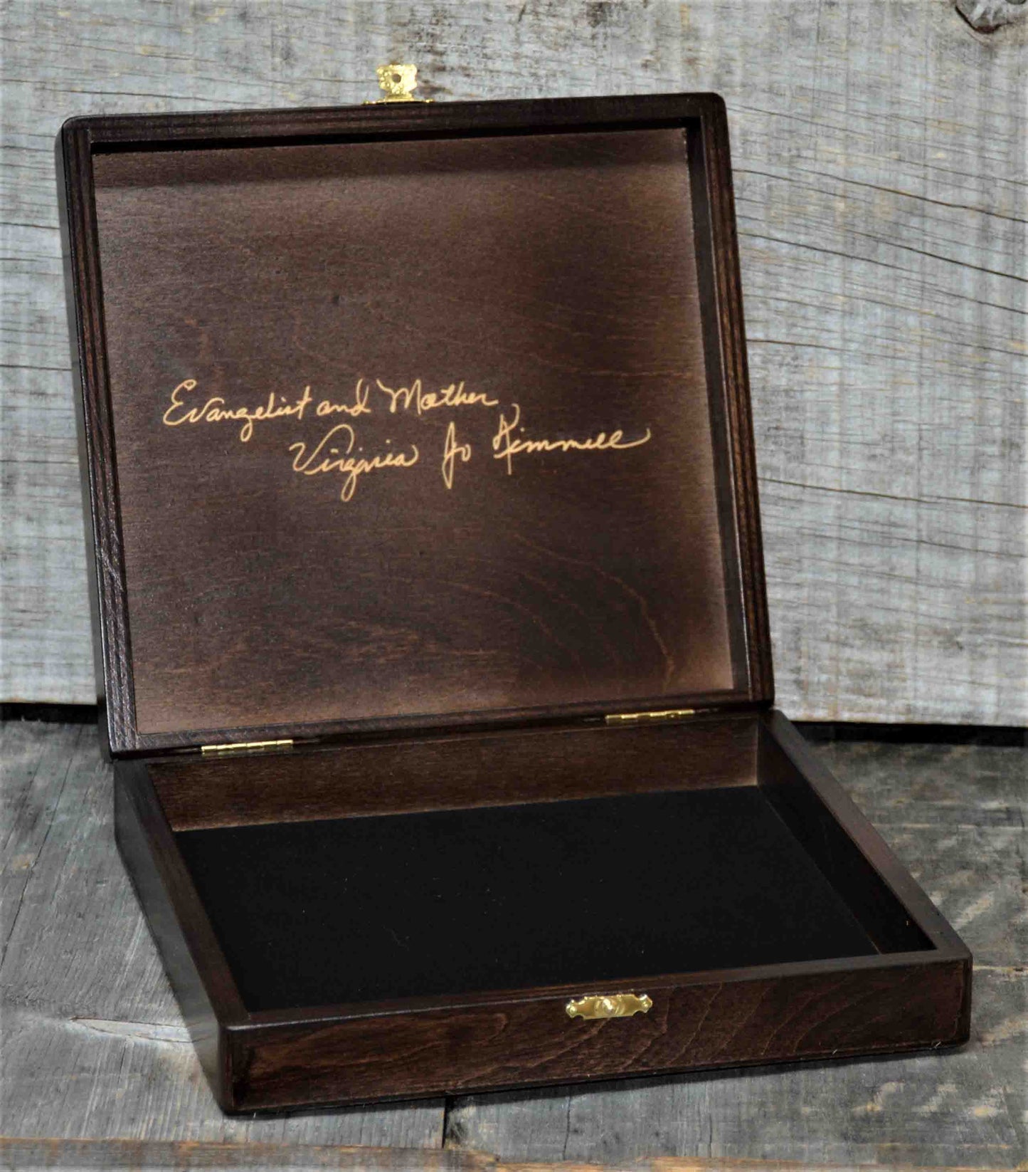 Handwriting Engraved into Premium Wooden Gift Box.