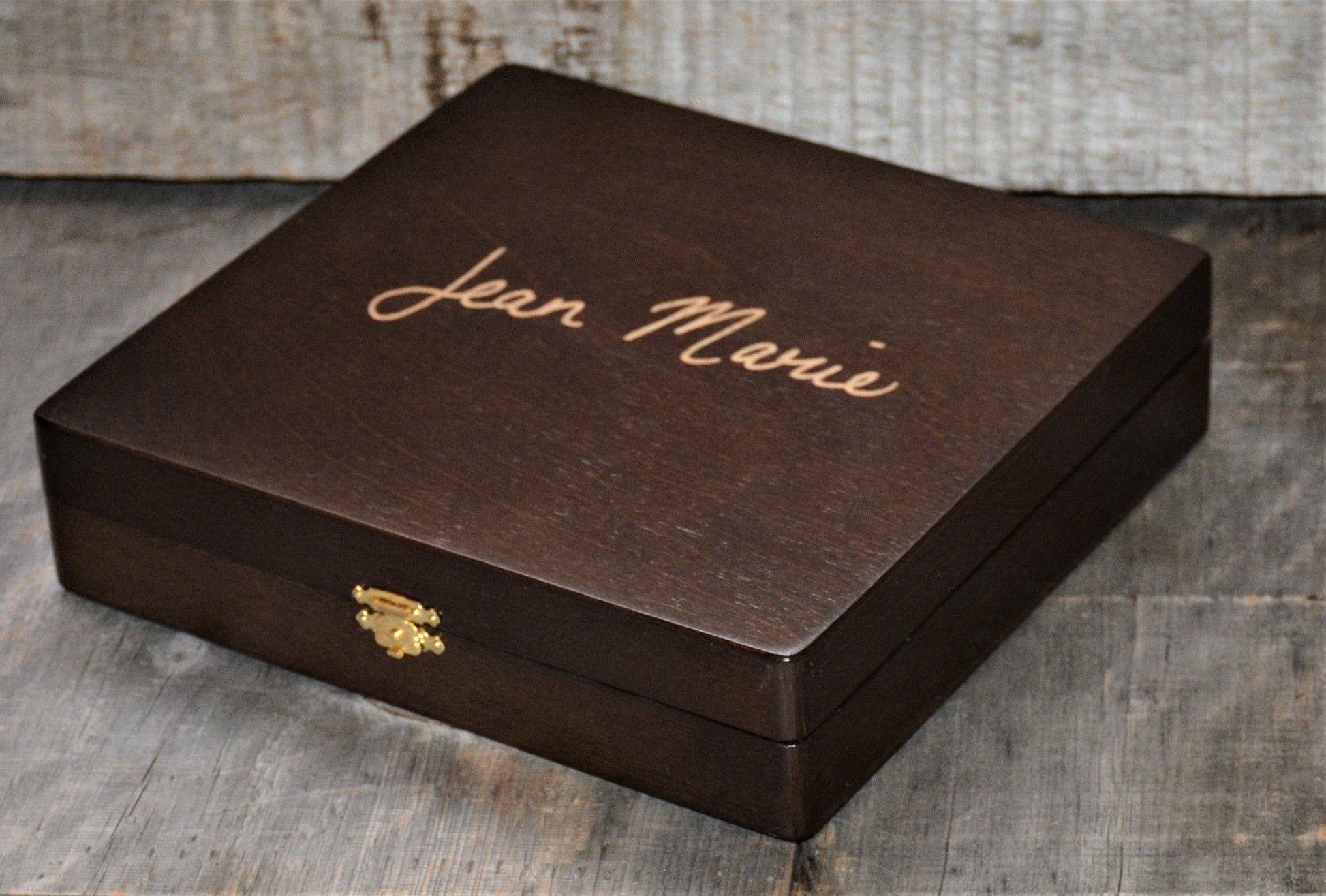 Handwriting Engraved into Premium Wooden Gift Box.