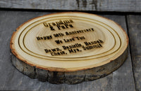 Tree Slice Plaque.