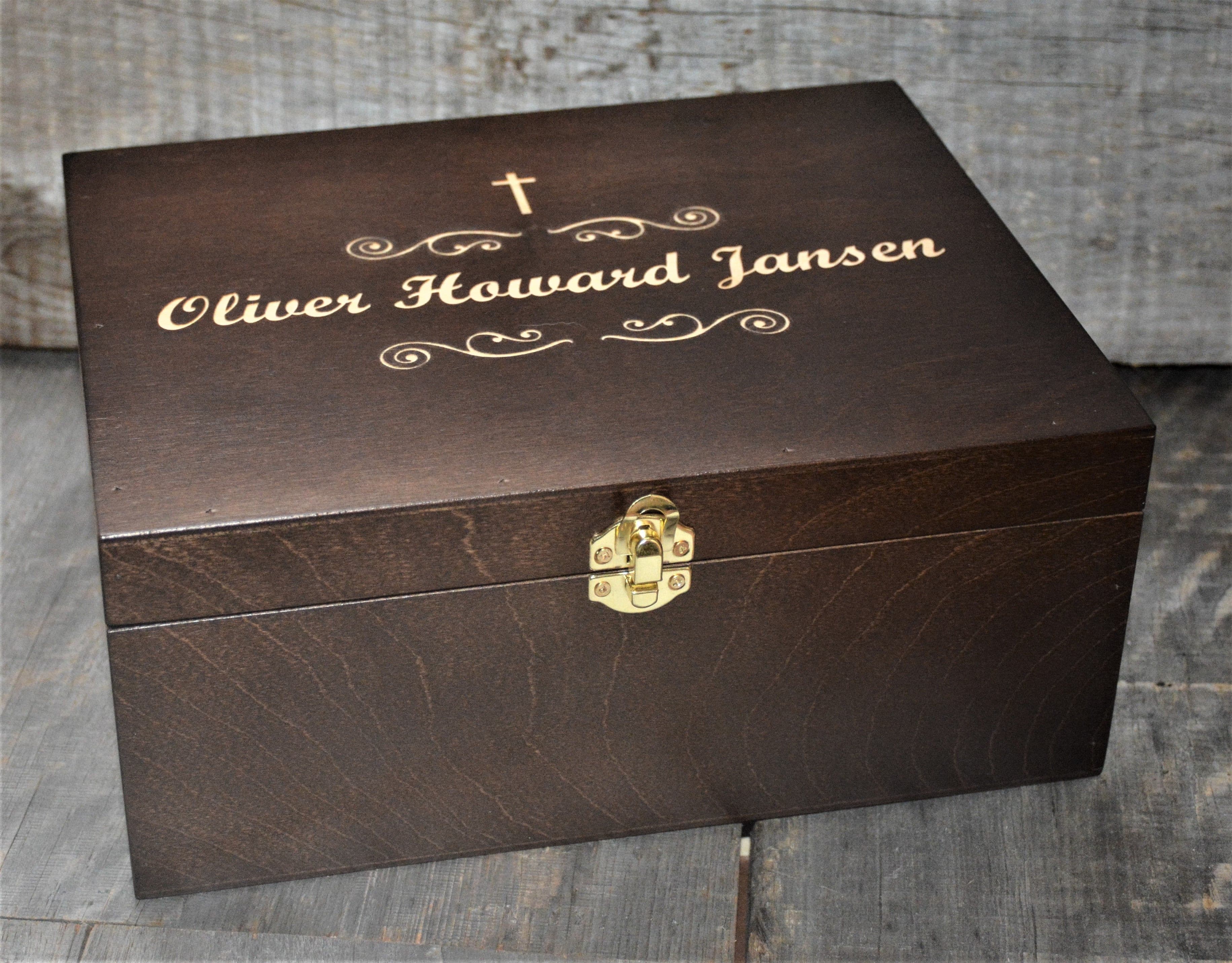 Premium Wooden Gift Box Hinged Lid With Clasp.