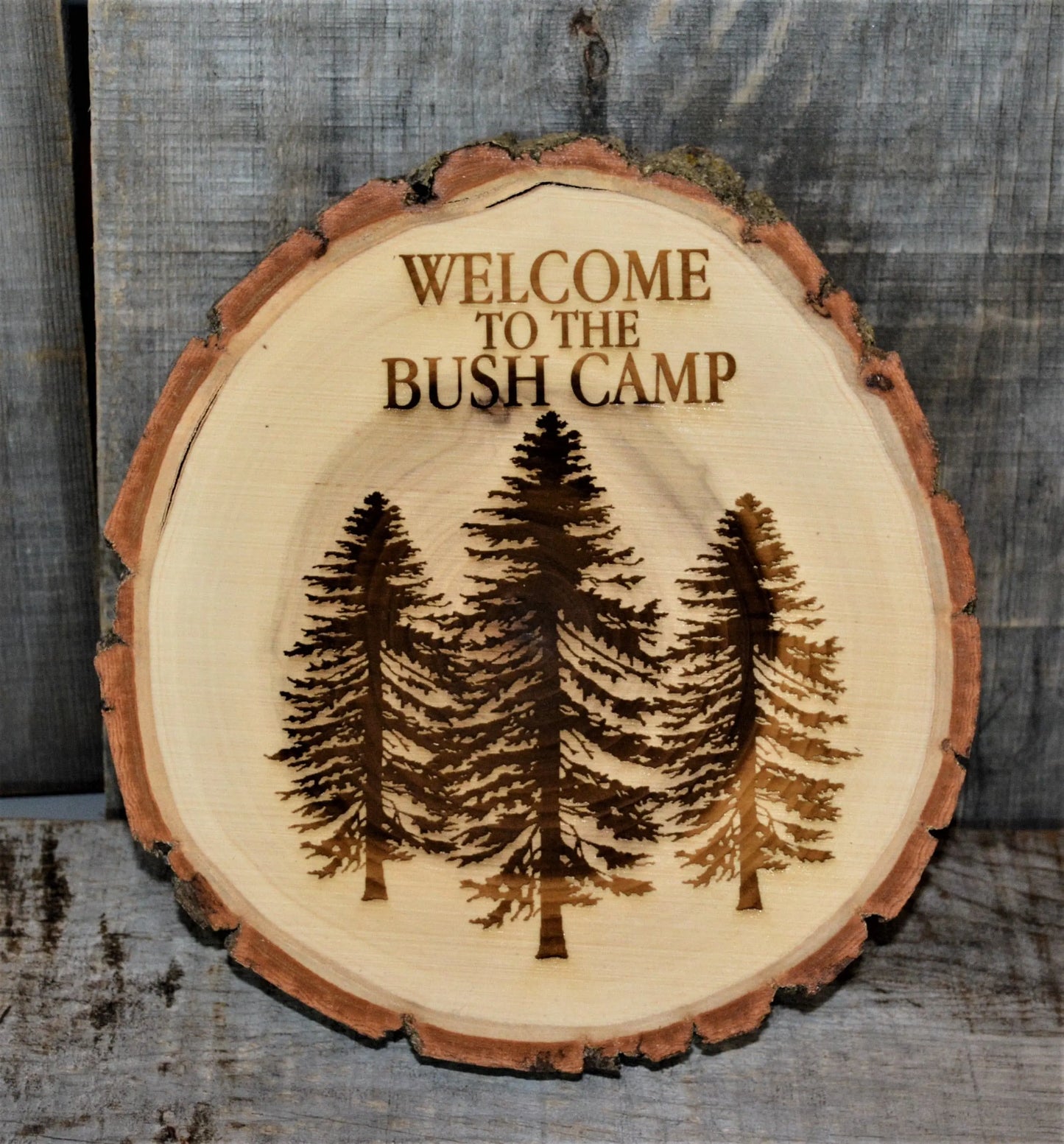 Tree Slice Plaque.