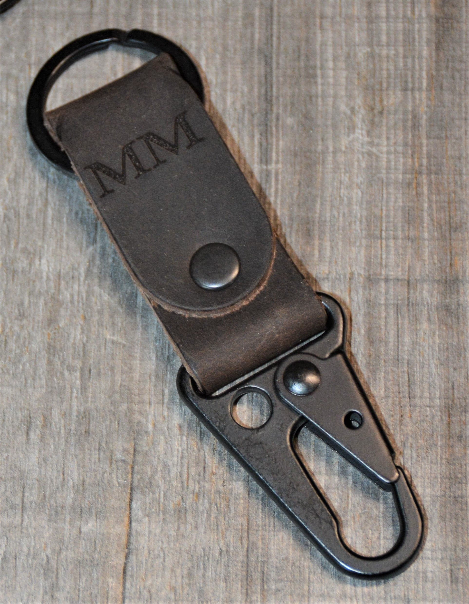 Leather Keychain Custom Engraved.