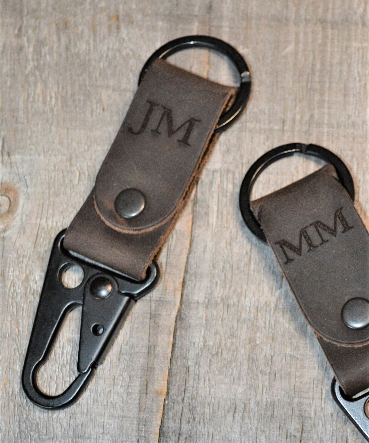 Leather Keychain Custom Engraved.