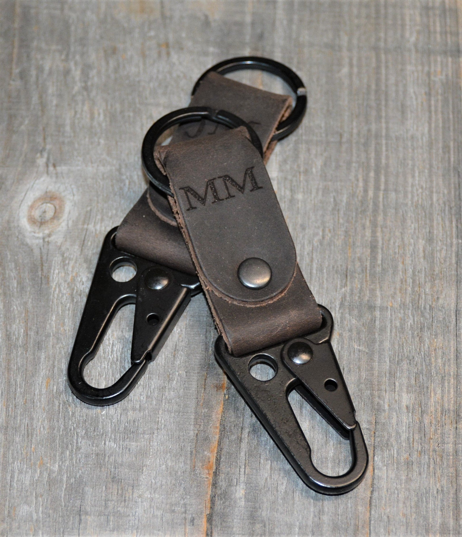 Leather Keychain Custom Engraved.