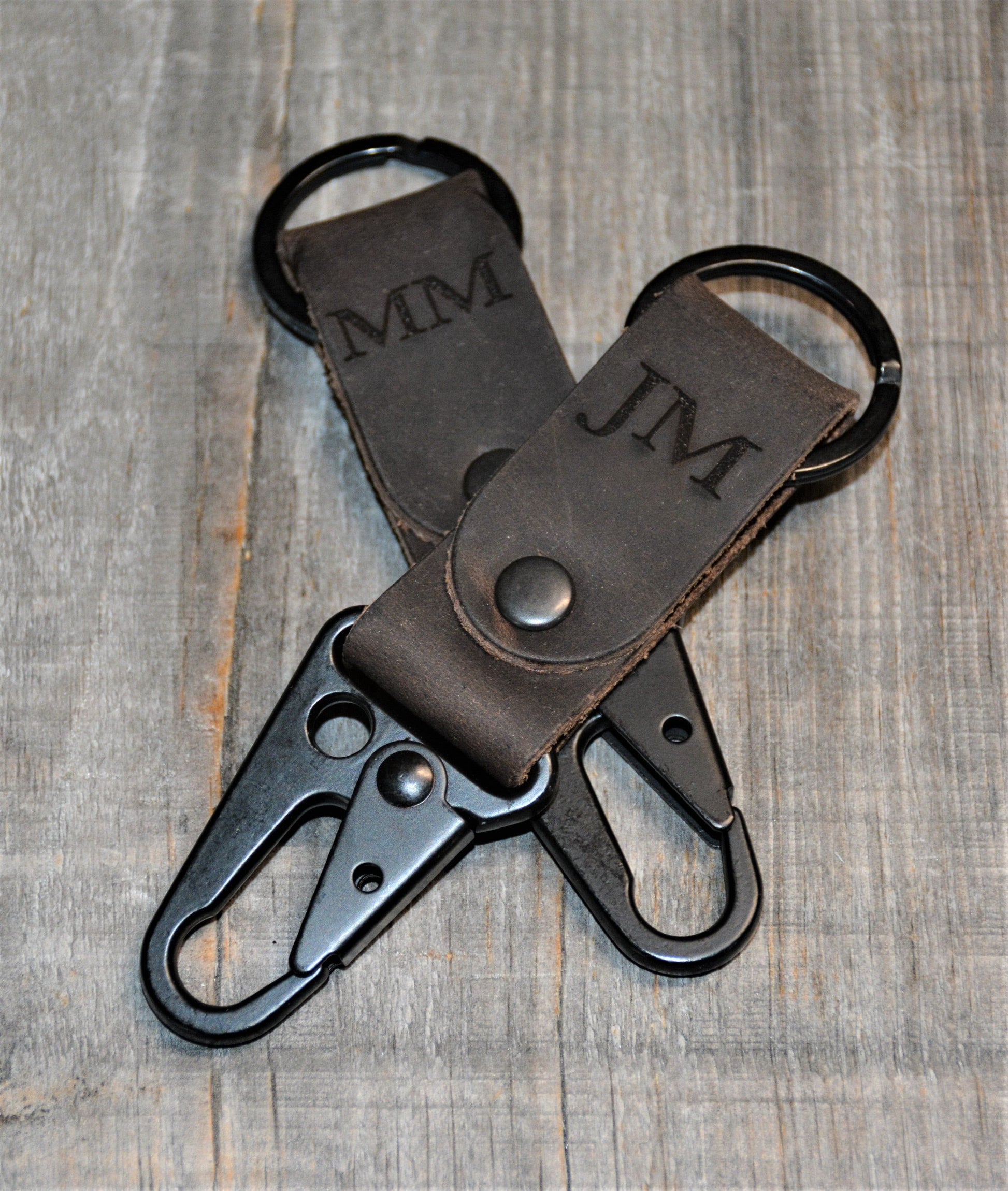 Leather Keychain Custom Engraved.