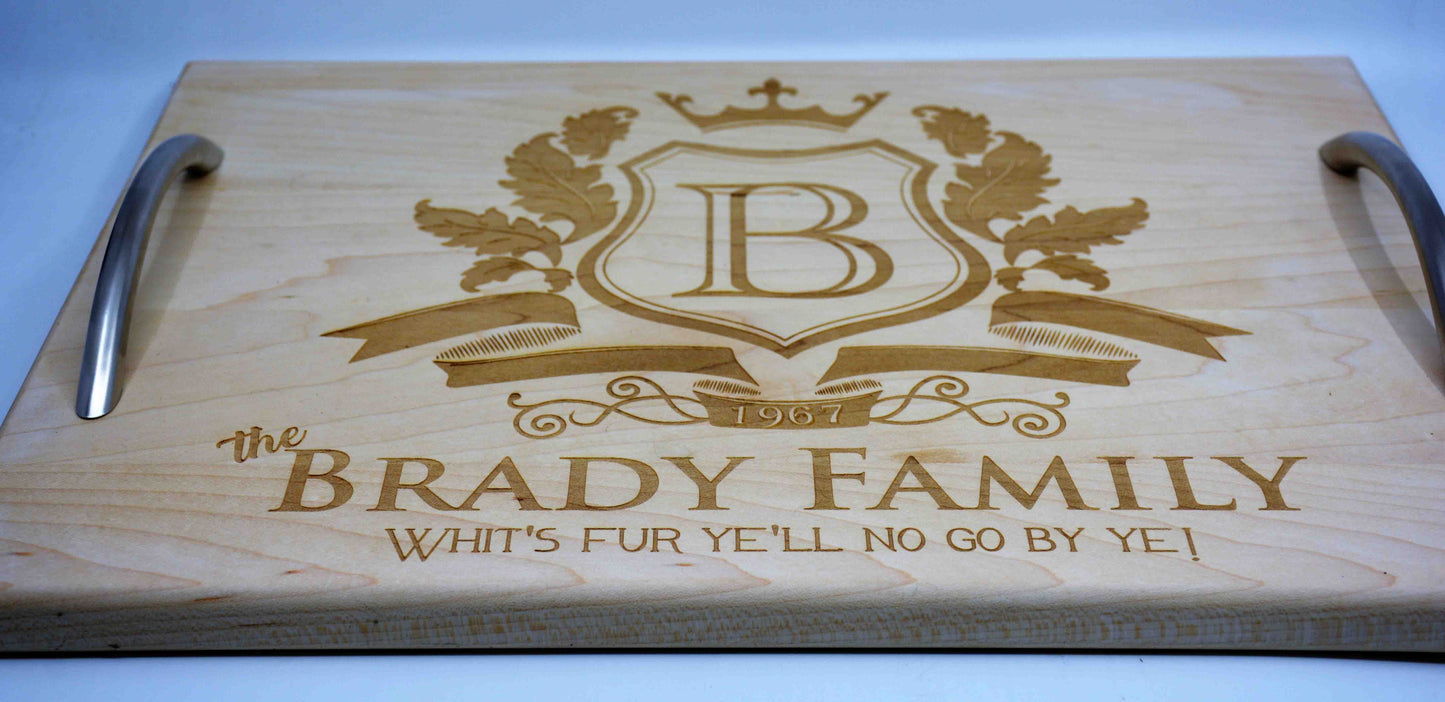 Solid Wood Serving Trays - Your Custom Design.