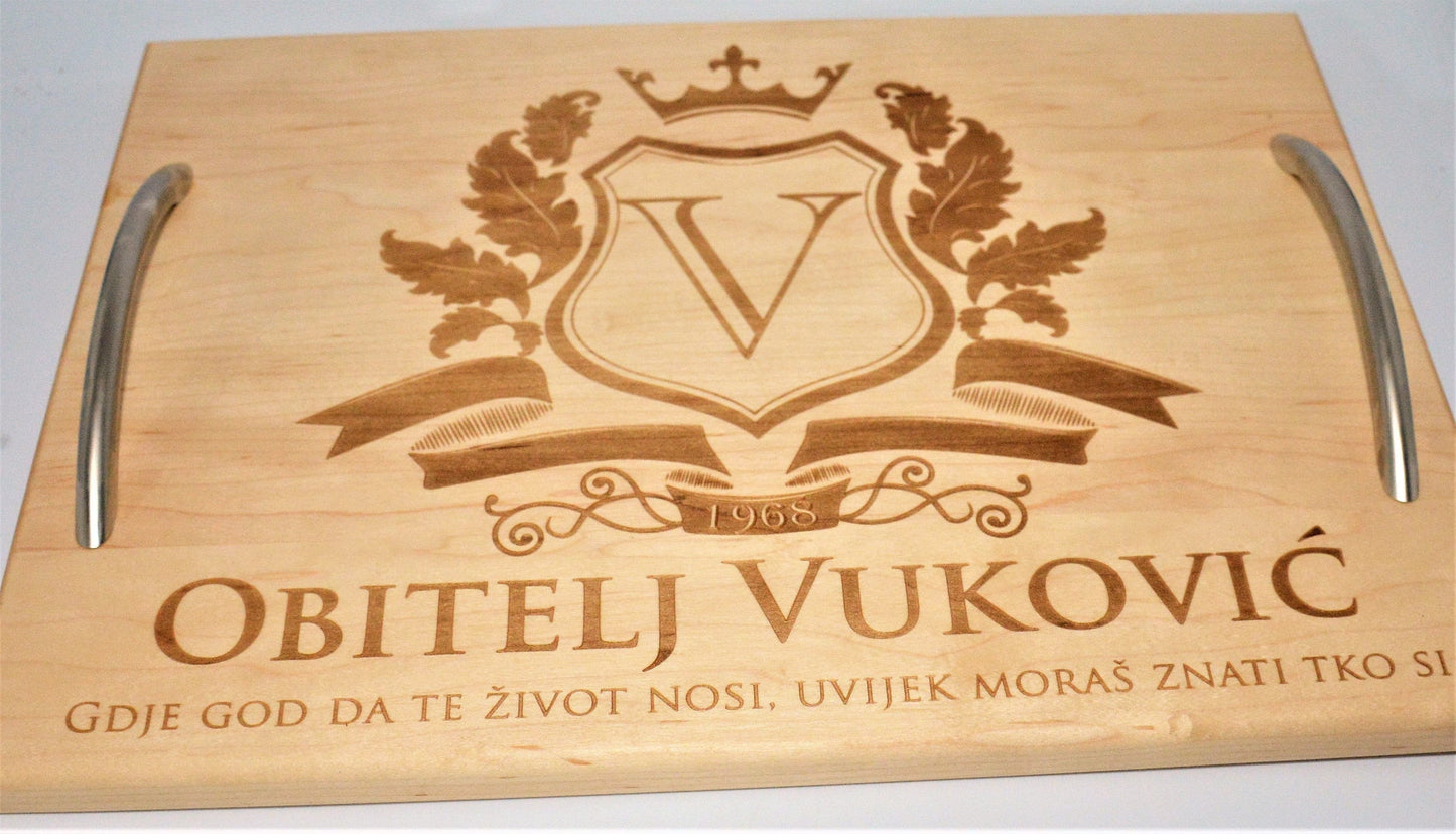 Solid Wood Serving Trays - Your Custom Design.