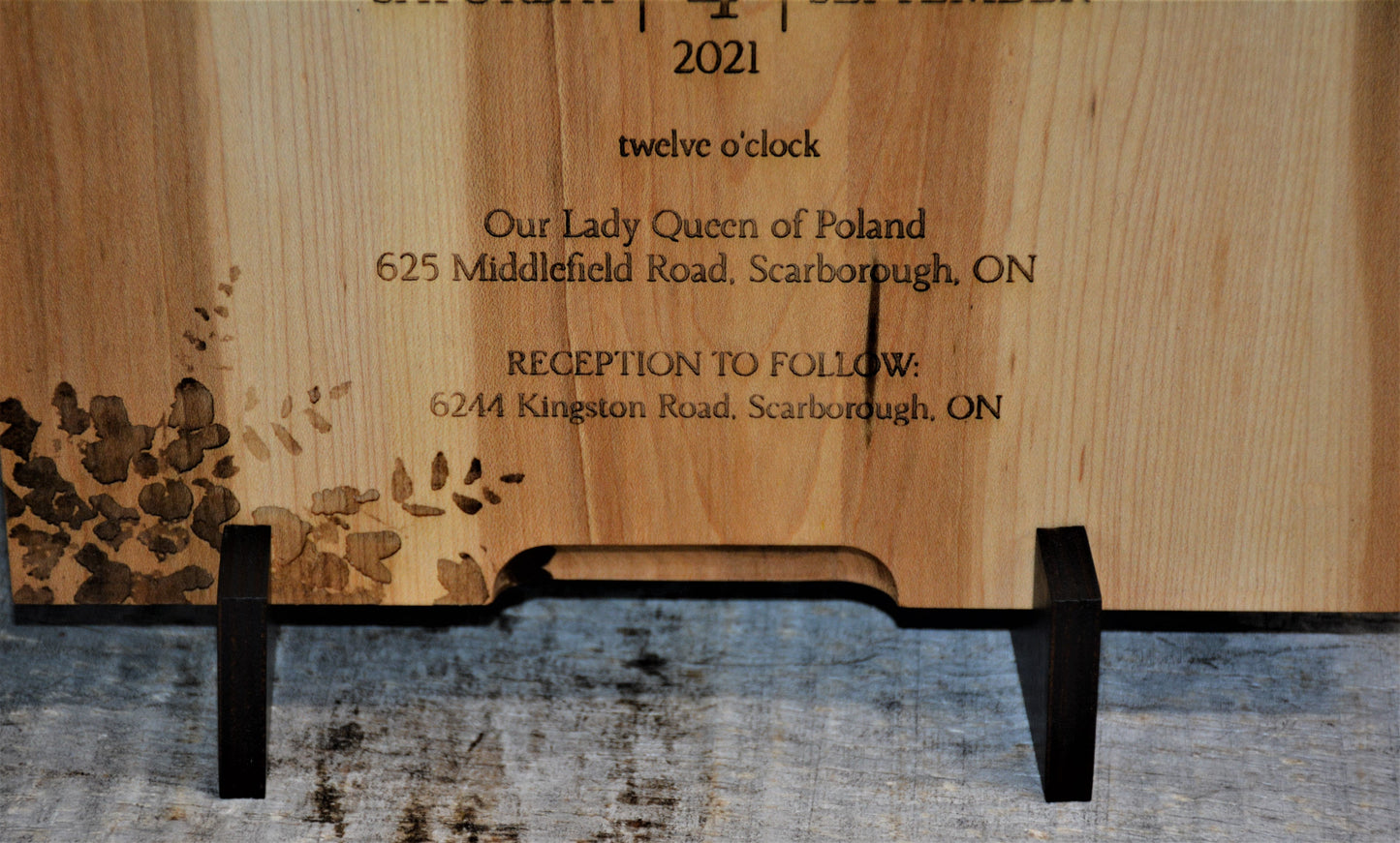 Custom Solid Maple Cutting Board  - Design 84.