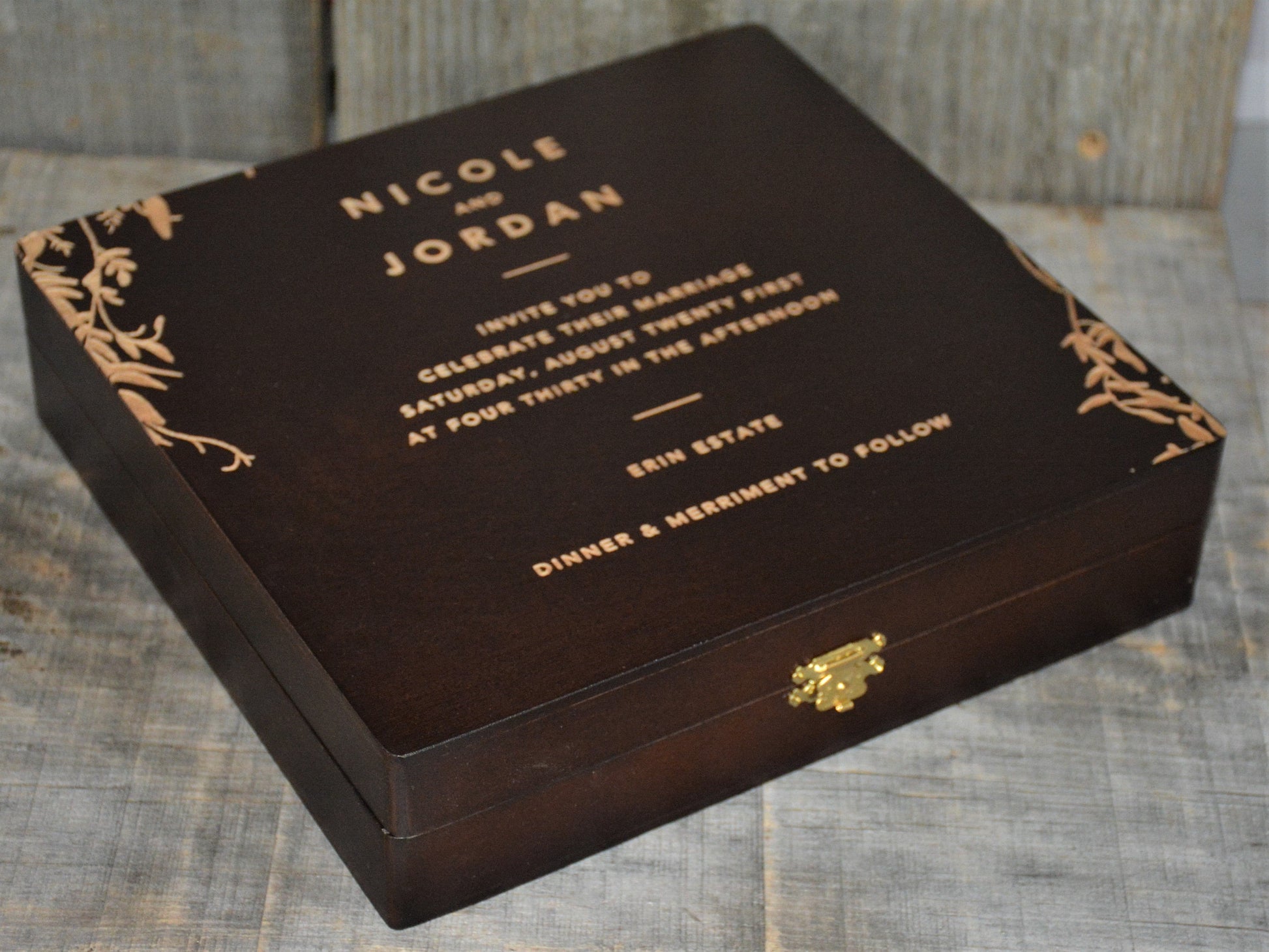 Premium Wooden Gift Box - Custom Design.