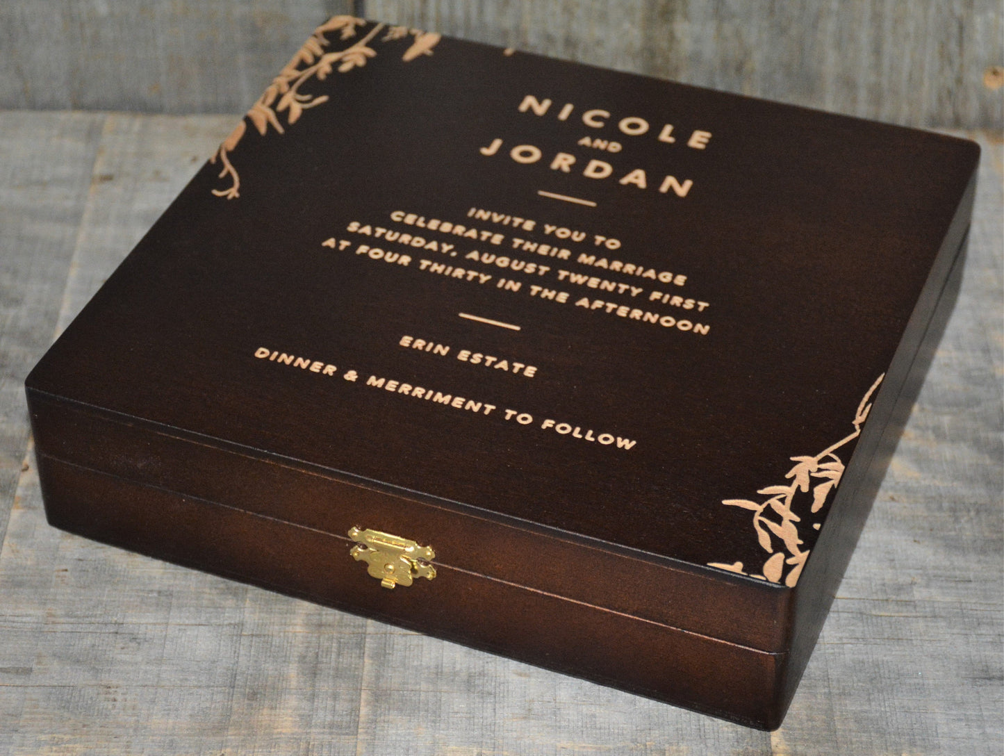 Premium Wooden Gift Box - Custom Design.