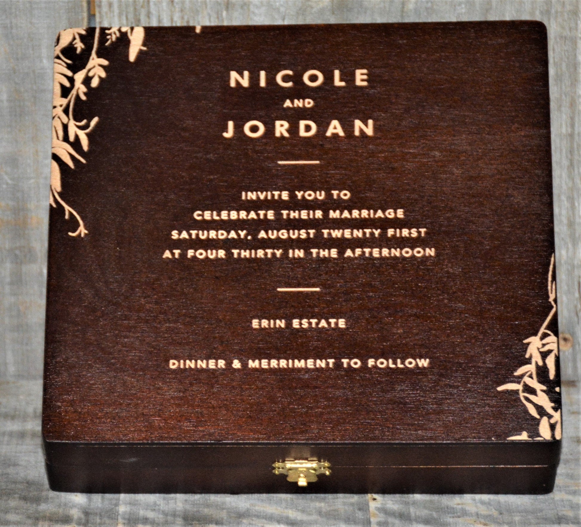 Premium Wooden Gift Box - Custom Design.